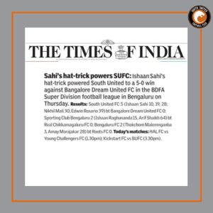 Read more about the article Times of India – 20 October 2023